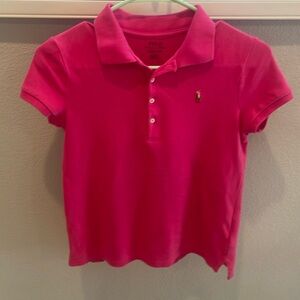Polo RL Big Girls Mesh stretch polo
